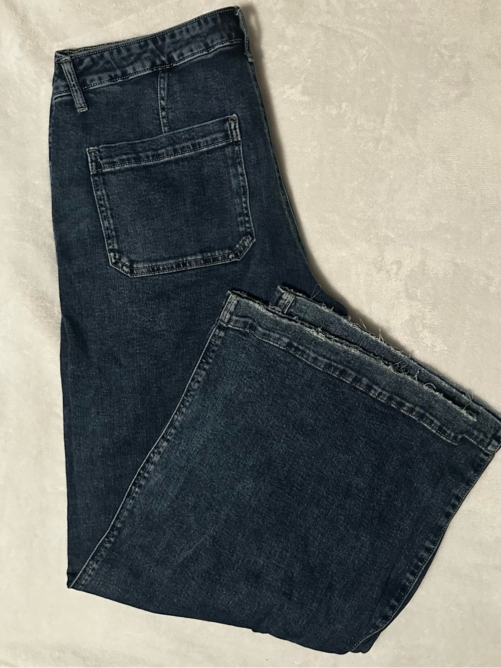Size 16 Maurices Dark Wash Wide Leg Jeans